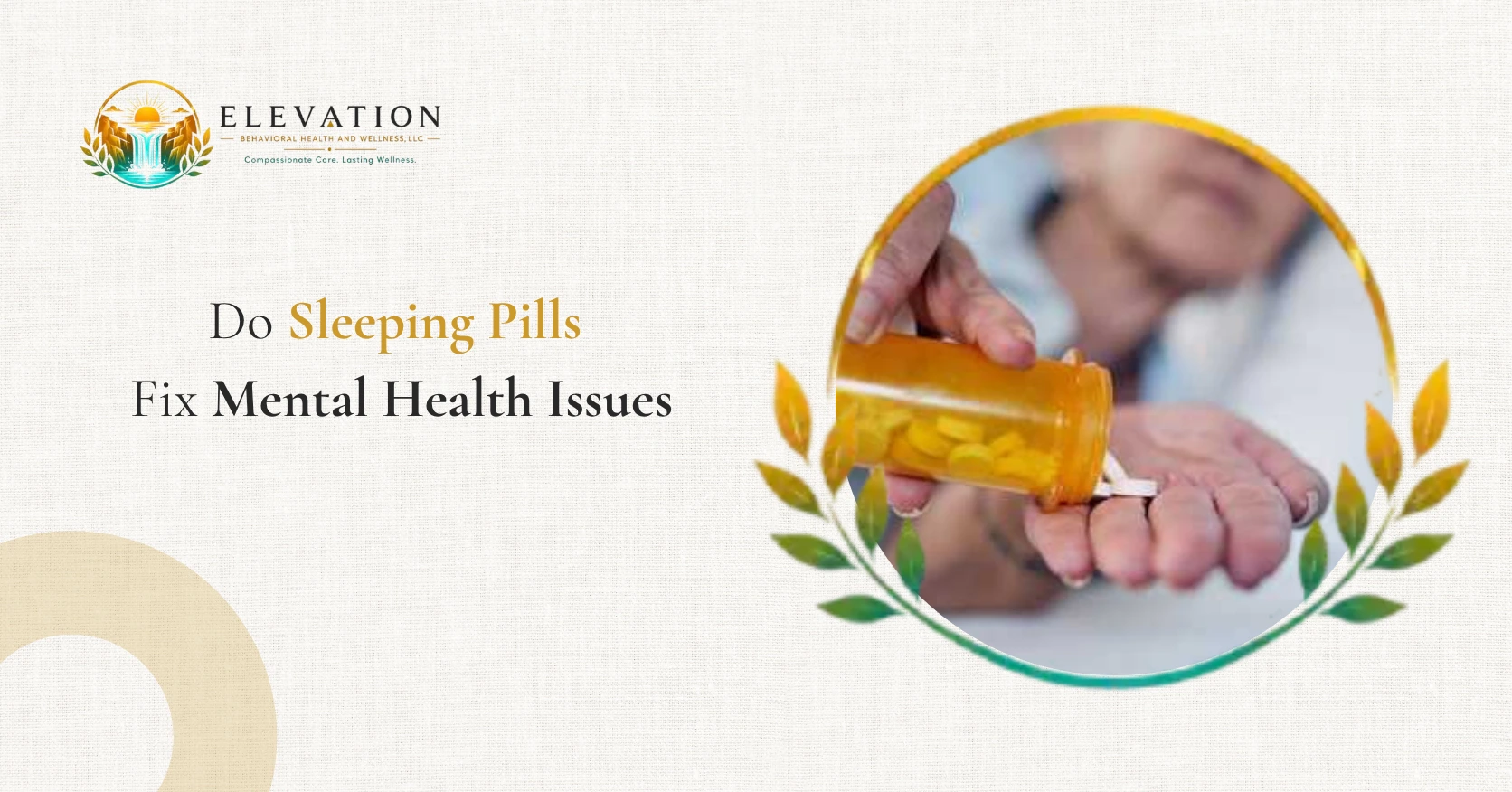 Do Sleeping Pills Fix Mental Health Issues